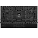 Empava 36 Inch Built-in Gas Cooktop with 5 Sealed SABAF Burners, Black Tempered Glass Surface, LPG/NG Convertible, Flame Failure Protection, Dishwasher Safe Grates