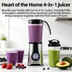 Rockxlife Blenders and Food Processor Combo for Kitchen, 13Pcs 4 in 1 Blender for Shakes and Smoothies,17oz Meat Grinder baby food&10oz Spice Grinder 42oz Family&24oz to-go Cups,Dishwasher Safe,Silver