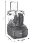 Cuisinart 7-Cup Sleek and Modern Design Food Processor with Two Easy Controls and Universal Blade for Chopping, Mixing, and Dough (Gray)