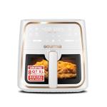 Gourmia 8 Qt Air Fryer, 8 Presets with Digital Display, FryForce 360° Technology, Easy View Window & Interior Light, Dishwasher Safe Basket, White