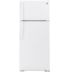 GE GTS18HGNRWW 28 Inch Top Freezer Refrigerator with 17.5 Cu. Ft. Capacity, Reversible Hinges, Gallon Door Shelves, Adjustable Glass Shelves, Frost Free