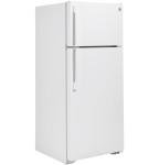 GE GTS18HGNRWW 28 Inch Top Freezer Refrigerator with 17.5 Cu. Ft. Capacity, Reversible Hinges, Gallon Door Shelves, Adjustable Glass Shelves, Frost Free