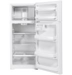 GE GTS18HGNRWW 28 Inch Top Freezer Refrigerator with 17.5 Cu. Ft. Capacity, Reversible Hinges, Gallon Door Shelves, Adjustable Glass Shelves, Frost Free