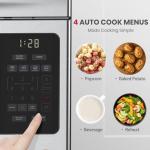 GASLAND 30 Inch Over-the-Range Microwave Oven, 1.7 Cu.Ft Large Capacity Fits Family Dishes, 1000W with 10 Power Levels, One-Touch Cooking, 300 CFM, LED, 2-stage Cooking Over Stove Microwave, Silver