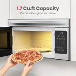 GASLAND 30 Inch Over-the-Range Microwave Oven, 1.7 Cu.Ft Large Capacity Fits Family Dishes, 1000W with 10 Power Levels, One-Touch Cooking, 300 CFM, LED, 2-stage Cooking Over Stove Microwave, Silver