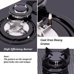 30-inch 5-Burner Built-in Gas Cooktop with Tempered Glass & Cast Iron Grates - LW5G01 (LPG/NG Convertible, Black)