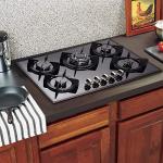 30-inch 5-Burner Built-in Gas Cooktop with Tempered Glass & Cast Iron Grates - LW5G01 (LPG/NG Convertible, Black)