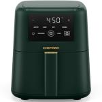 Chefman Air Fryer – 4-in-1 Slim 3.5 QT Airfryer, Air Fry, Bake, Dehydrate, Frozen, 450°F Max Temp for Extra Crispy Results in Minutes, Nonstick Ceramic Coating, Dishwasher-Safe Accessories - Green