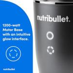 nutribullet Ultra Plus+ 3-1 Compact Kitchen System, 1200W Kitchen System with Blender, Food Processor, and Coffee and Spice Grinder, 32oz and 24oz Blending Cups, 2-Cup Food Processor, Gunmetal Gray