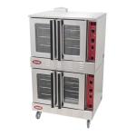 Kratos Commercial Electric Convection Oven, Full Size Double Stack Mobile Stainless Steel Electric Oven for Restaurants, 3 Phase, 208V (29Y-062)