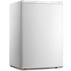 Kismile Upright Freezer,3.0 Cu.ft Mini Freezer with Reversible Single Door,Removable Shelves,Small Freezer with Adjustable Thermostat for Home/Kitchen/Office (White)