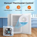 Kismile Upright Freezer,3.0 Cu.ft Mini Freezer with Reversible Single Door,Removable Shelves,Small Freezer with Adjustable Thermostat for Home/Kitchen/Office (White)