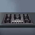 30 Inch Gas Cooktop, Built-in Tempered Glass 5 Burners Gas Stovetop LPG/NG Convertible Gas Stove Top Dual Fuel Gas Hob DM517-01