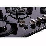 30 Inch Gas Cooktop, Built-in Tempered Glass 5 Burners Gas Stovetop LPG/NG Convertible Gas Stove Top Dual Fuel Gas Hob DM517-01