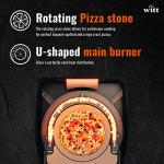 NEW Witt ETNA Rotante Award Winning Pizza Oven with 360 Degrees Rotating Pizza Stone and Booster Burner. This Outdoor Gas Pizza Oven Bakes a Pizza in Less than a minute -Stone