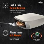 NEW Witt ETNA Rotante Award Winning Pizza Oven with 360 Degrees Rotating Pizza Stone and Booster Burner. This Outdoor Gas Pizza Oven Bakes a Pizza in Less than a minute -Stone