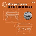 NEW Witt ETNA Rotante Award Winning Pizza Oven with 360 Degrees Rotating Pizza Stone and Booster Burner. This Outdoor Gas Pizza Oven Bakes a Pizza in Less than a minute -Stone