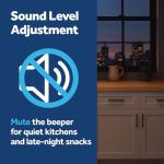 GE GCST16S1WBB Microwave Oven, 1,150-watt 8 Auto Cooking Settings, Child-Lock Technology, Kitchen Essentials for The Countertop, Dorm Room or Apartment, 1.6 Cu. Ft, Black