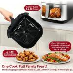 MIRASTON Air Fryer, 8.5QT Family Size Digital Air Fryers, BPA-Free, Smart Touchscreen with 8-Preset, Air Frying, Reheat Leftovers, Party Food, Fast Cooking, Dishwasher-Safe, Stainless Steel
