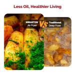 MIRASTON Air Fryer, 8.5QT Family Size Digital Air Fryers, BPA-Free, Smart Touchscreen with 8-Preset, Air Frying, Reheat Leftovers, Party Food, Fast Cooking, Dishwasher-Safe, Stainless Steel