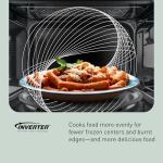 Panasonic Countertop Microwave Oven, 1.2 Cu. Ft., 1250W, Inverter Technology with Genius Sensor, Stainless Steel - NN-SN67QS