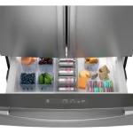 GE Profile 28.7 cu. ft. 4-Door French Door Refrigerator in Stainless Steel with Dual-Dispense Autofill Pitcher PGE29BYTFS