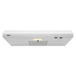 RCA R-RHUCC30SWH 30 in. Century Collection Ductless Under Cabinet Range Hood, Reusable Filter, Rocker Switch, Light, White