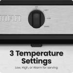 Chefman Triple Slow Cooker & Food Warmer, Three Crock Slowcooker with 2.5 Qt. Ceramic Crocks, 7.5-Quart Total Capacity, PFAS-Free, Three Temperature Settings, Dishwasher-Safe Parts – Stainless Steel