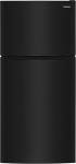 Frigidaire FFHT1835VB 30" Top Freezer Refrigerator with 18 cu. ft. Total Capacity 2 Full Width Glass SpaceWise Refrigerator Shelves 1 Full Width Wire Freezer Shelf and Reversible Door in Black