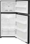 Frigidaire FFHT1835VB 30" Top Freezer Refrigerator with 18 cu. ft. Total Capacity 2 Full Width Glass SpaceWise Refrigerator Shelves 1 Full Width Wire Freezer Shelf and Reversible Door in Black
