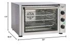 Equipex FC-33/1 Electric Quarter-Size Countertop Convection Oven/Broiler, 120v, NSF