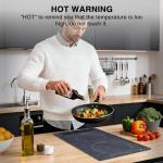 Nafewin Double Induction Cooktop Portable Electric Cooktop 12 Inch, 110V Induction Burner Hot Plate with Safety Lock, Auto Shutoff Timer Setting, 9 Heating Level and Overheating Protection