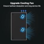 Nafewin Double Induction Cooktop Portable Electric Cooktop 12 Inch, 110V Induction Burner Hot Plate with Safety Lock, Auto Shutoff Timer Setting, 9 Heating Level and Overheating Protection