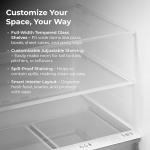 Kenmore 33" Top Mount Refrigerator with Freezer - Adjustable Shelving, Humidity-Controlled Crispers, LED Lighting, ENERGY STAR Certified, 25 cu. ft. Capacity - Fingerprint Resistant Stainless Steel