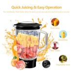 SeaSpark Multifunctional Stand Mixer, 6 in 1 Stand Mixer, 6.3Qt Tilt-head, Standing Mixer with Stainless Steel Bowl, Meat Grinder, Juice Blender, for professional Baking and Most Home Cooks, Black