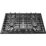 Frigidaire FFGC3026SB 30" ADA Compliant Built-In Gas Cooktop With 4 Sealed Burners 41500 BTU Total Output Continuous Grates Low Simmer Burner And Color-Coordinated Control Knobs: Black