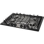 Frigidaire FFGC3026SB 30" ADA Compliant Built-In Gas Cooktop With 4 Sealed Burners 41500 BTU Total Output Continuous Grates Low Simmer Burner And Color-Coordinated Control Knobs: Black
