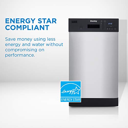 Compact Danby 8 Place Dishwasher with Sanitizing Option