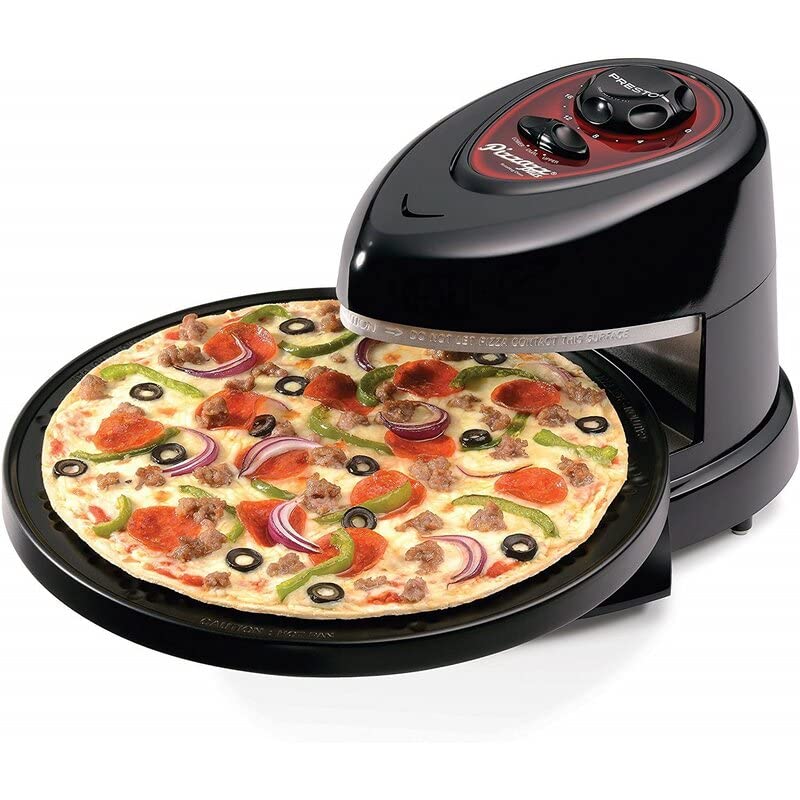 Presto® Pizzazz® Plus Rotating Pizza Oven 03430, Black