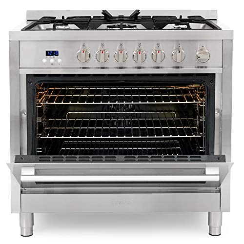 COSMO 36" Gas Range with 5 Burner Oven