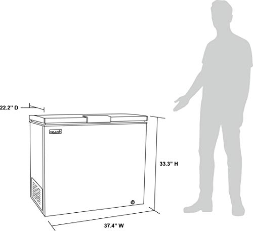 Newair 7 Cu Ft Quiet Chest Freezer with Alarm