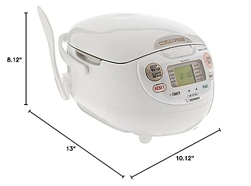 Zojirushi NS ZCC10 Fuzzy Rice Cooker White