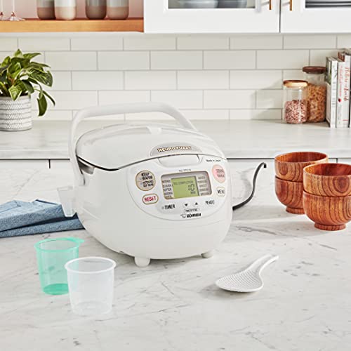Zojirushi NS ZCC10 Fuzzy Rice Cooker White