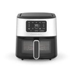 Cuisinart Air Fryer Oven – 6-Qt Basket Stainless Steel Air Fryer – Dishwasher-Safe Parts with 5 Presets – Roast, Bake, Broil, Air Fry and Keep Warm – Quick & Easy Meals – AIR-200