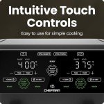 CHEFMAN 6 Quart Dual Basket Air Fryer Oven with Easy View Windows, Sync Finish, Hi-Fry, Auto Shutoff, 2 Independent 3Qt Nonstick Dishwasher Safe Frying Baskets, Digital Double Air Fryer - Black