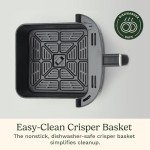 Cuisinart Air Fryer Oven – 6-Qt Basket Stainless Steel Air Fryer – Dishwasher-Safe Parts with 5 Presets – Roast, Bake, Broil, Air Fry and Keep Warm – Quick & Easy Meals – AIR-200