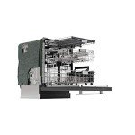 SHARP Slide-In Dishwasher, Stainless Steel Finish, 24" Wide, Soil Sensors, Premium White LED Interior Lighting, Smooth Glide Rails, Heated Dry Option, Responsive Wash Cycles, Power Wash Zone