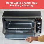 BLACK+DECKER 8-Slice Extra Wide Convection Toaster Oven, Fits 9"x13" Oven Pans and 12" Pizza, Bake, Toast, Broil, and Keep Warm Functions, Countertop Compact Design with Stainless Steel Finish