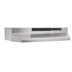 BROAN F403004 Broan(R) 30-Inch Convertible Under-Cabinet Range Hood, 160 CFM, Stainless Steel