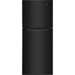Frigidaire 10.1 Cu. Ft. Compact ADA Top Freezer Refrigerator in Black with Electronic Control Panel, Reversible Door Swing, ENERGY STAR